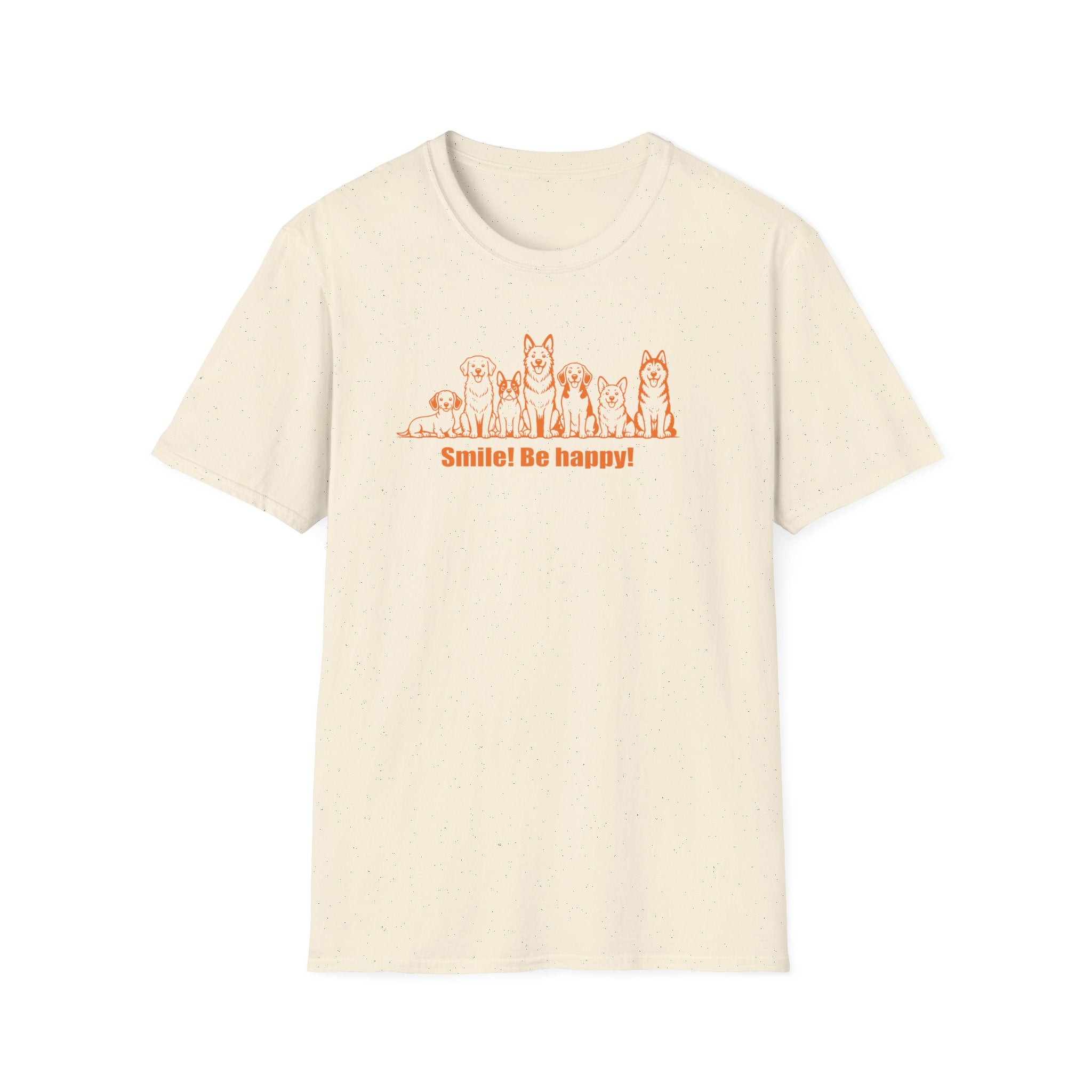 Smile! Be Happy! Dog Lineup T-Shirt
