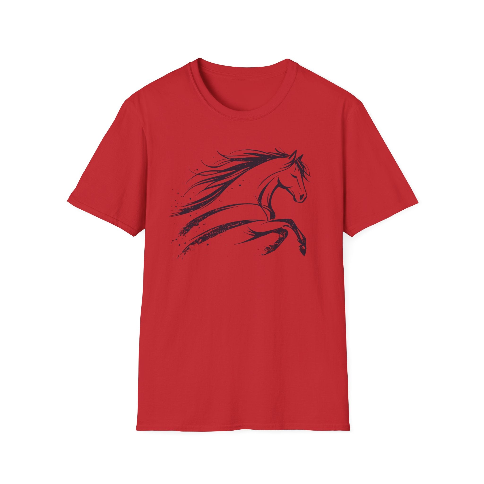 Elegant Ink Brush Horse T-Shirt