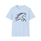 Elegant Ink Brush Horse T-Shirt