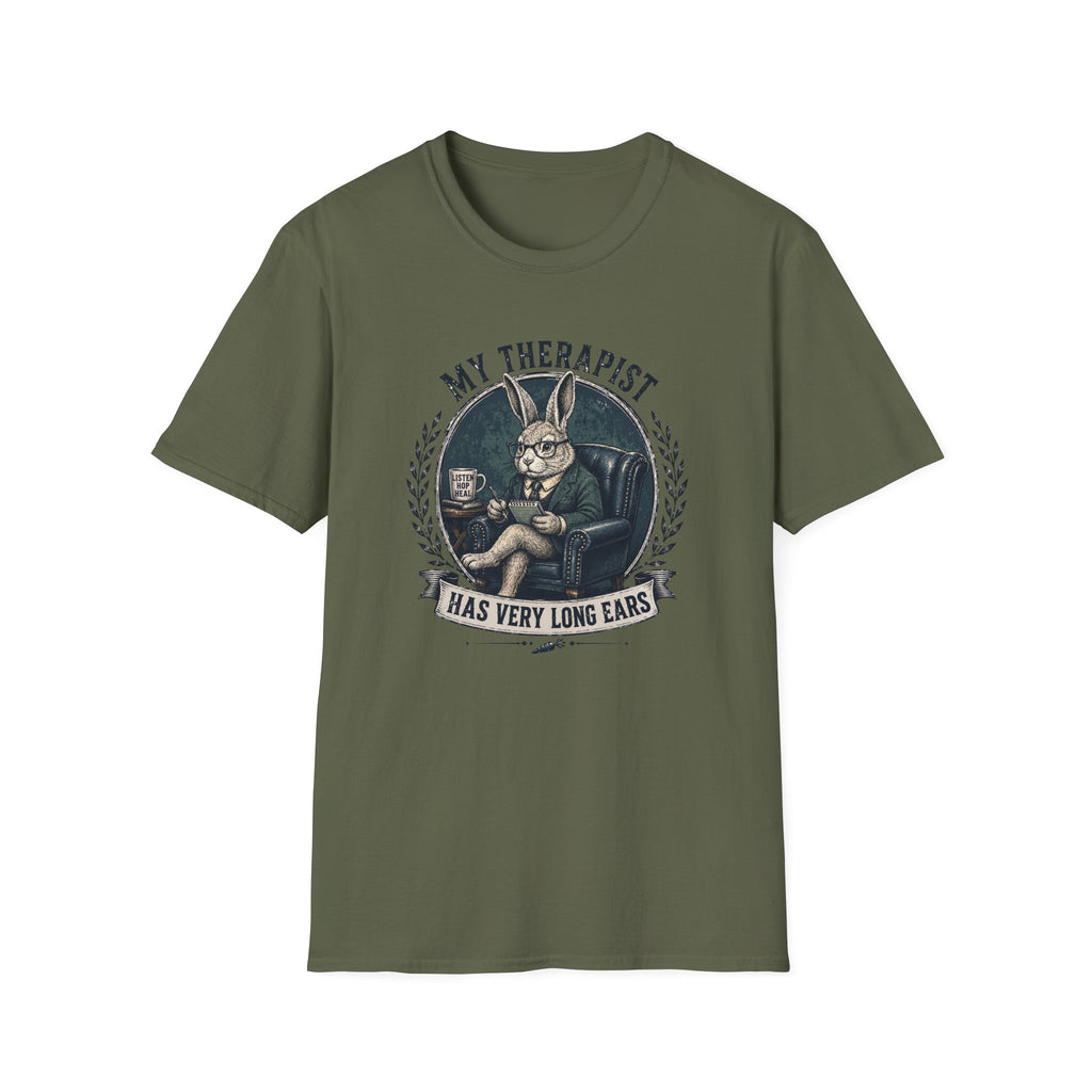 Funny Rabbit Therapist T-Shirt