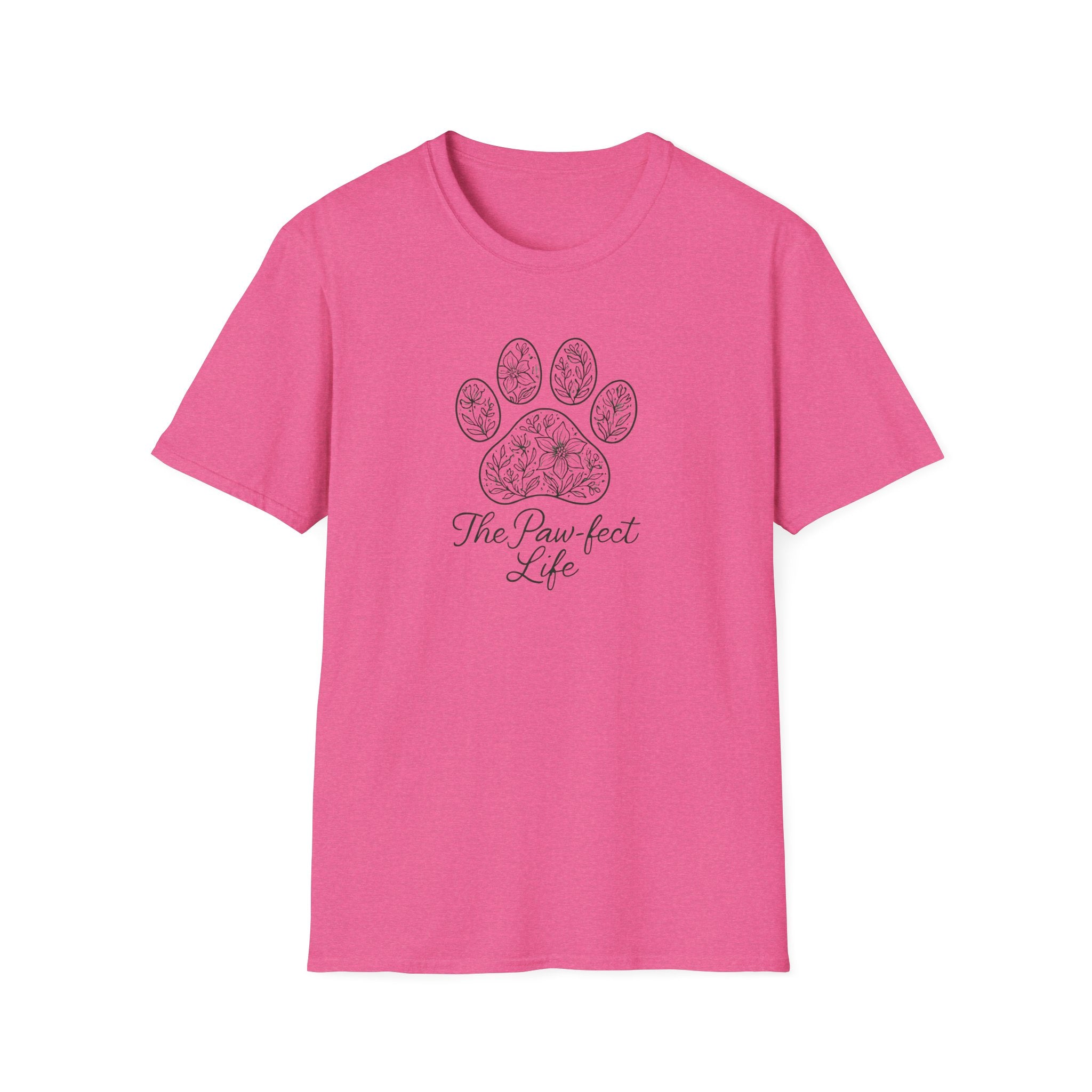 Floral Paw Print T-Shirt