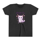 Cute Purple Kitten Kids T-Shirt