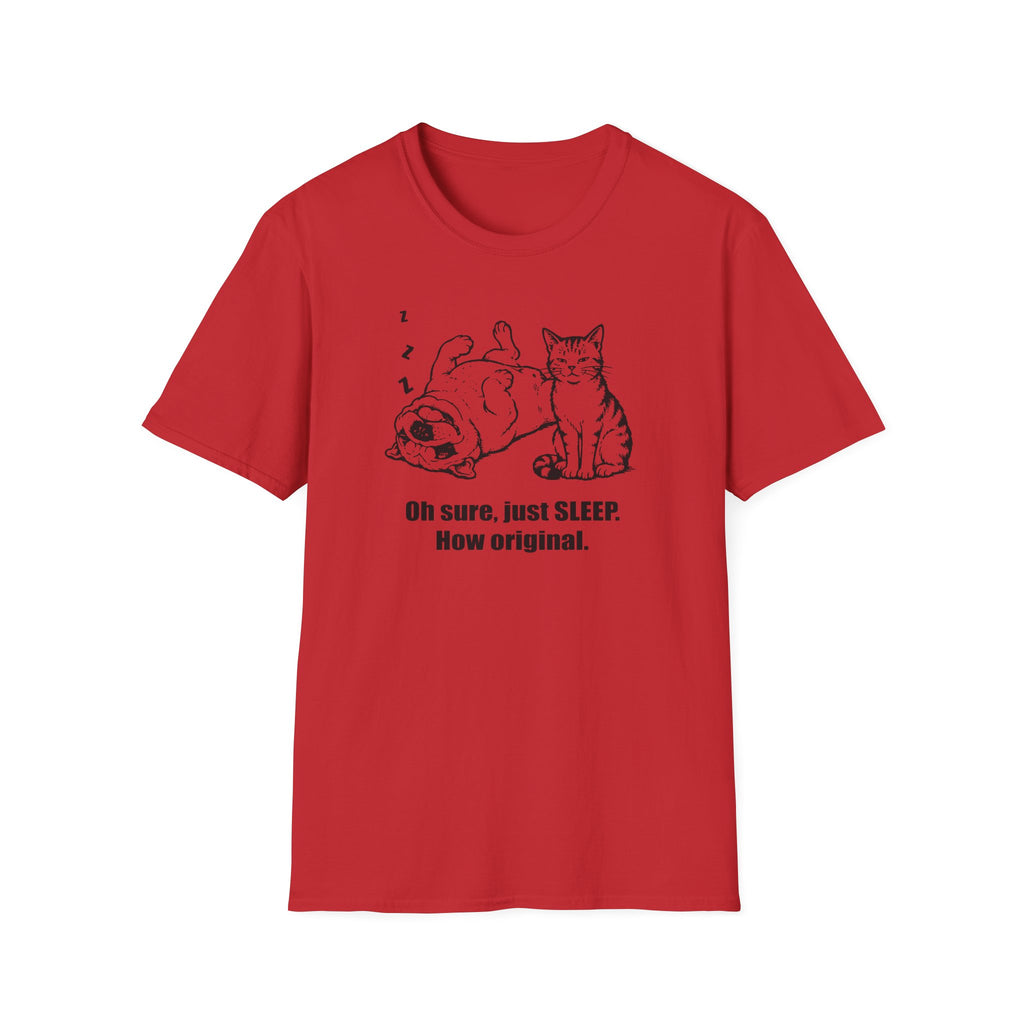 Cat & Sleepy Dog T-Shirt