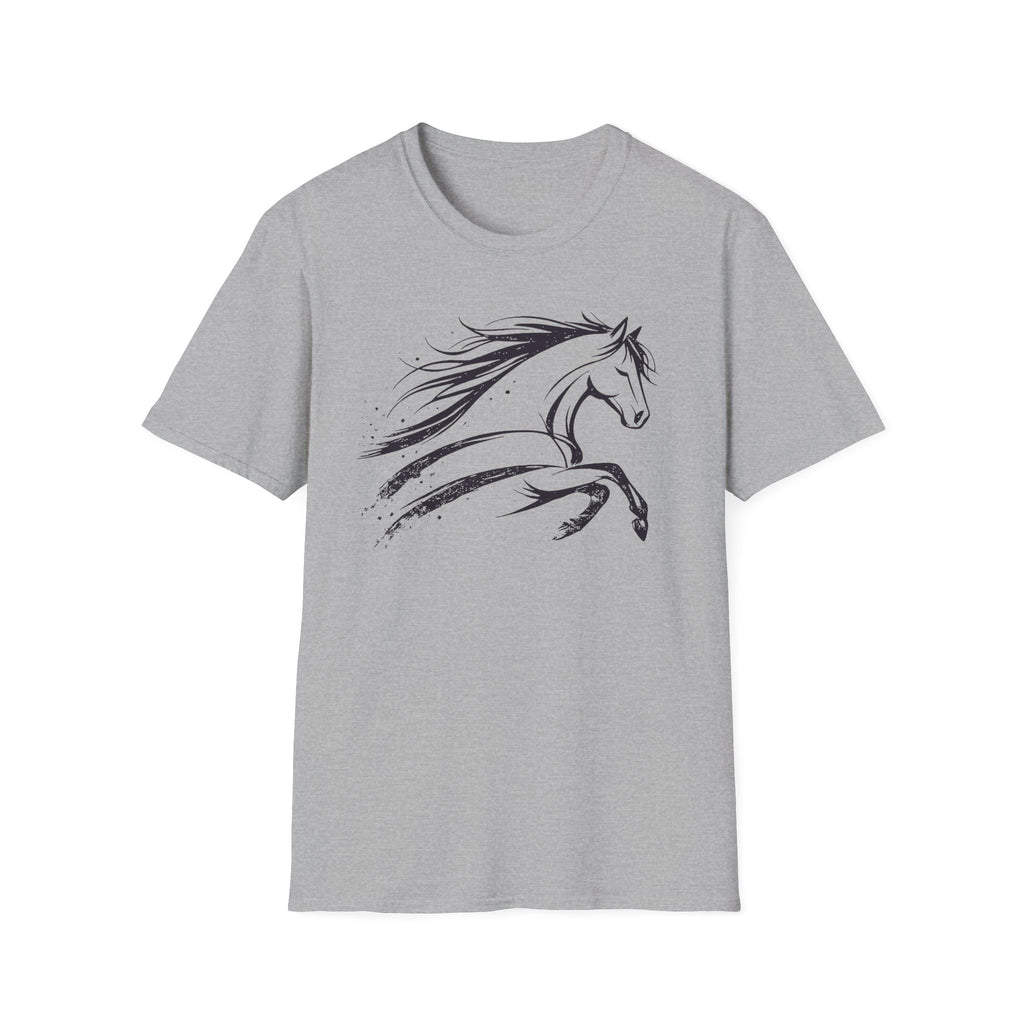 Elegant Ink Brush Horse T-Shirt