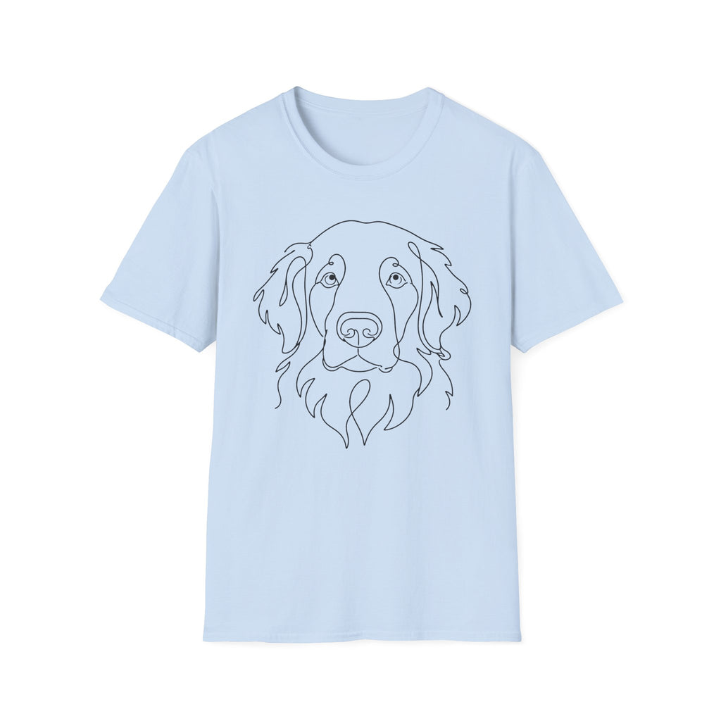 Golden Retriever Line Art T-Shirt
