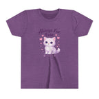 Cute Purple Kitten Kids T-Shirt