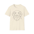 Golden Retriever Line Art T-Shirt