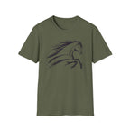 Elegant Ink Brush Horse T-Shirt