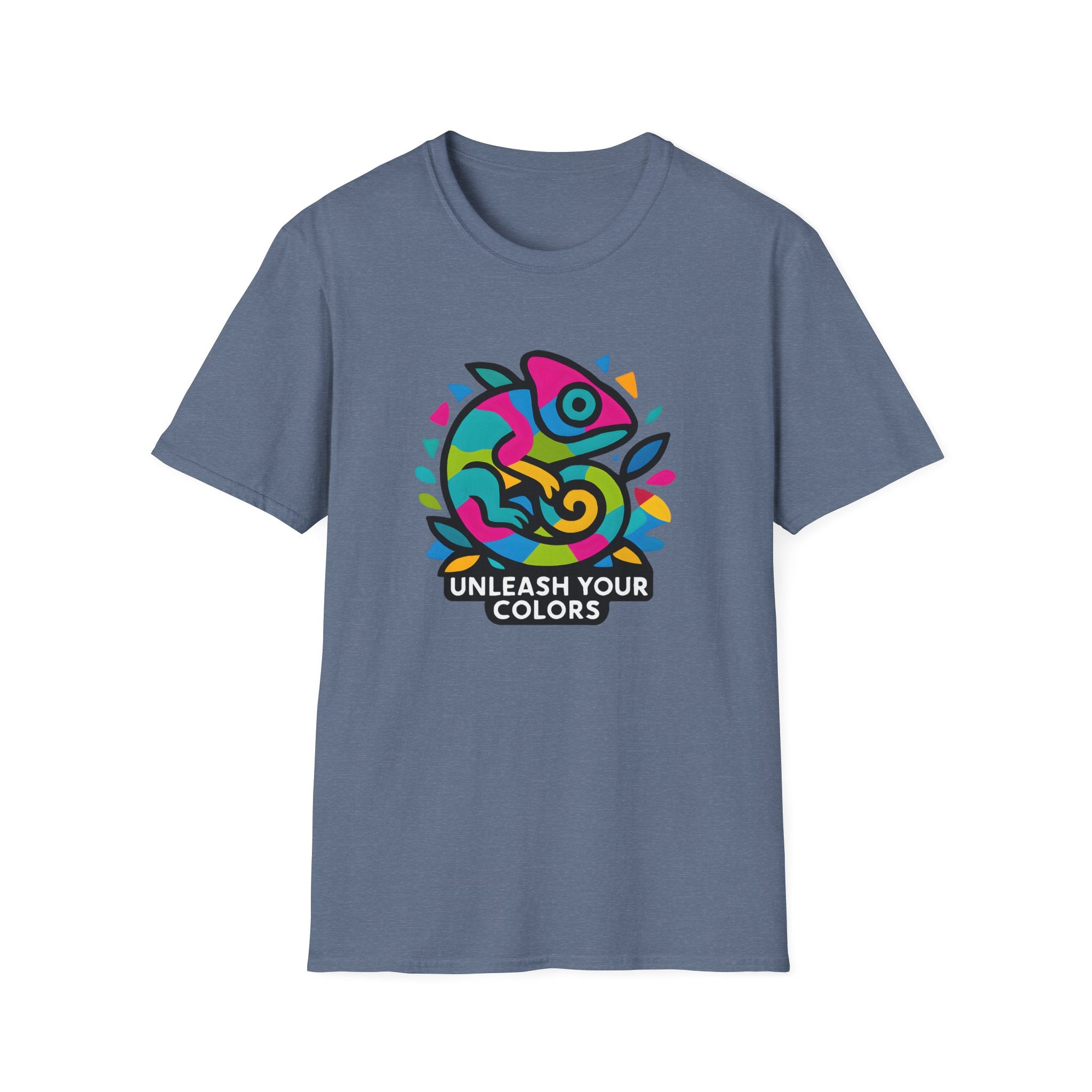 Colorful Chameleon Logo T-Shirt
