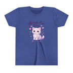 Cute Purple Kitten Kids T-Shirt