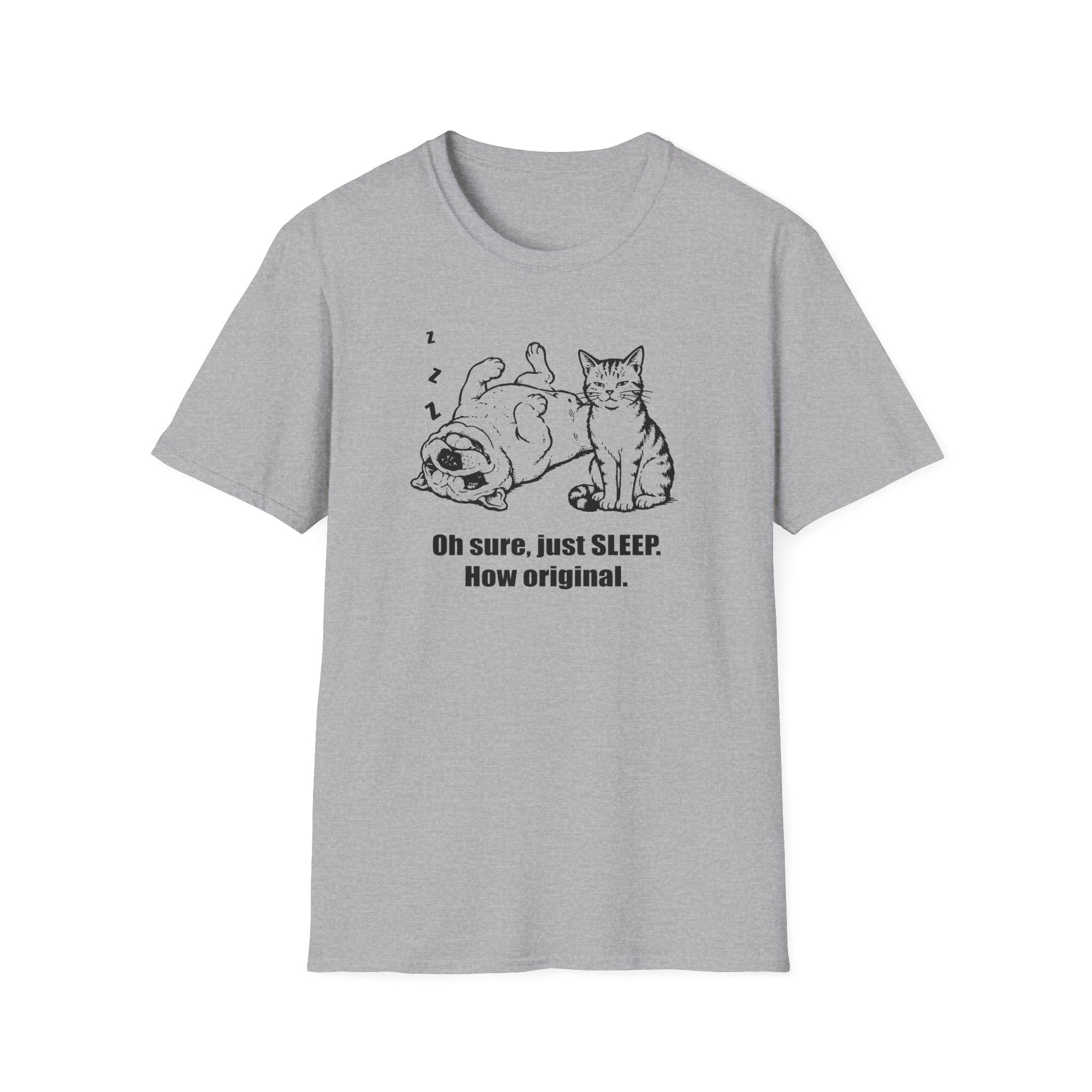 Cat & Sleepy Dog T-Shirt