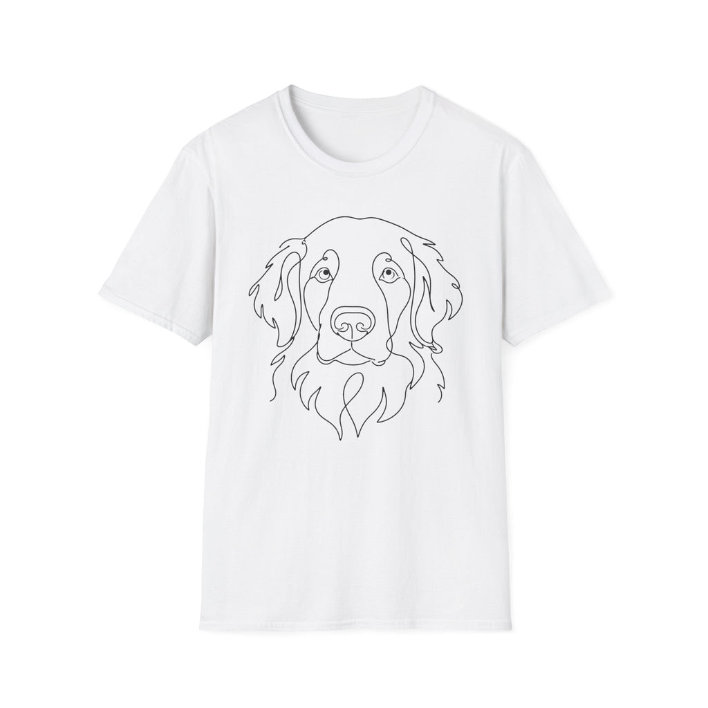 Golden Retriever Line Art T-Shirt