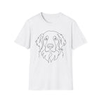 Golden Retriever Line Art T-Shirt