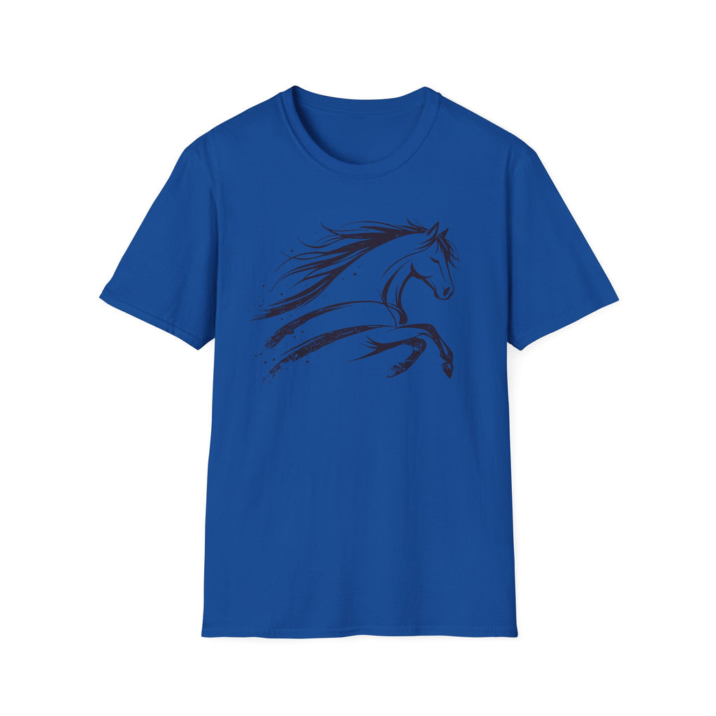 Elegant Ink Brush Horse T-Shirt