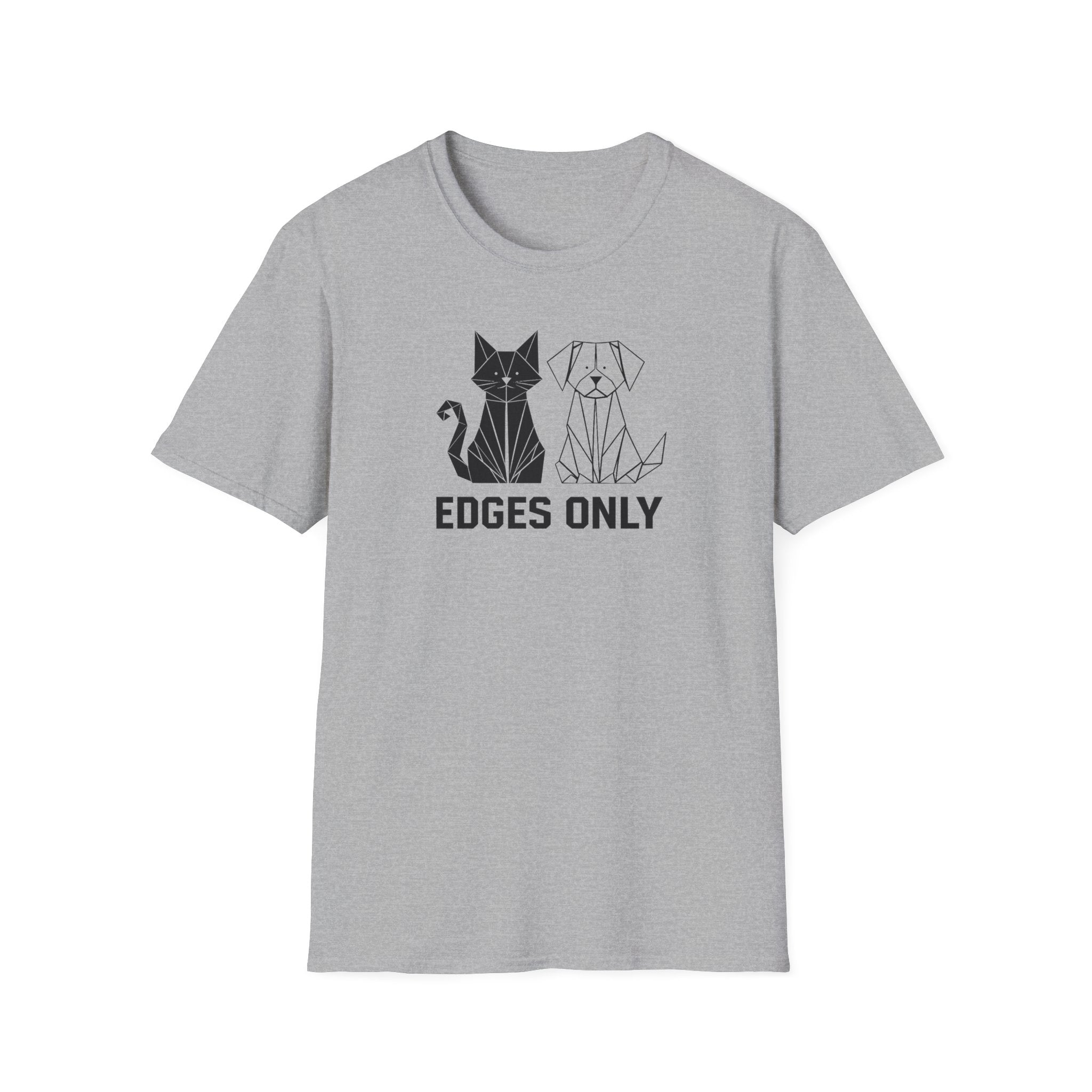 Edges Only Cat & Dog Geometric T-Shirt