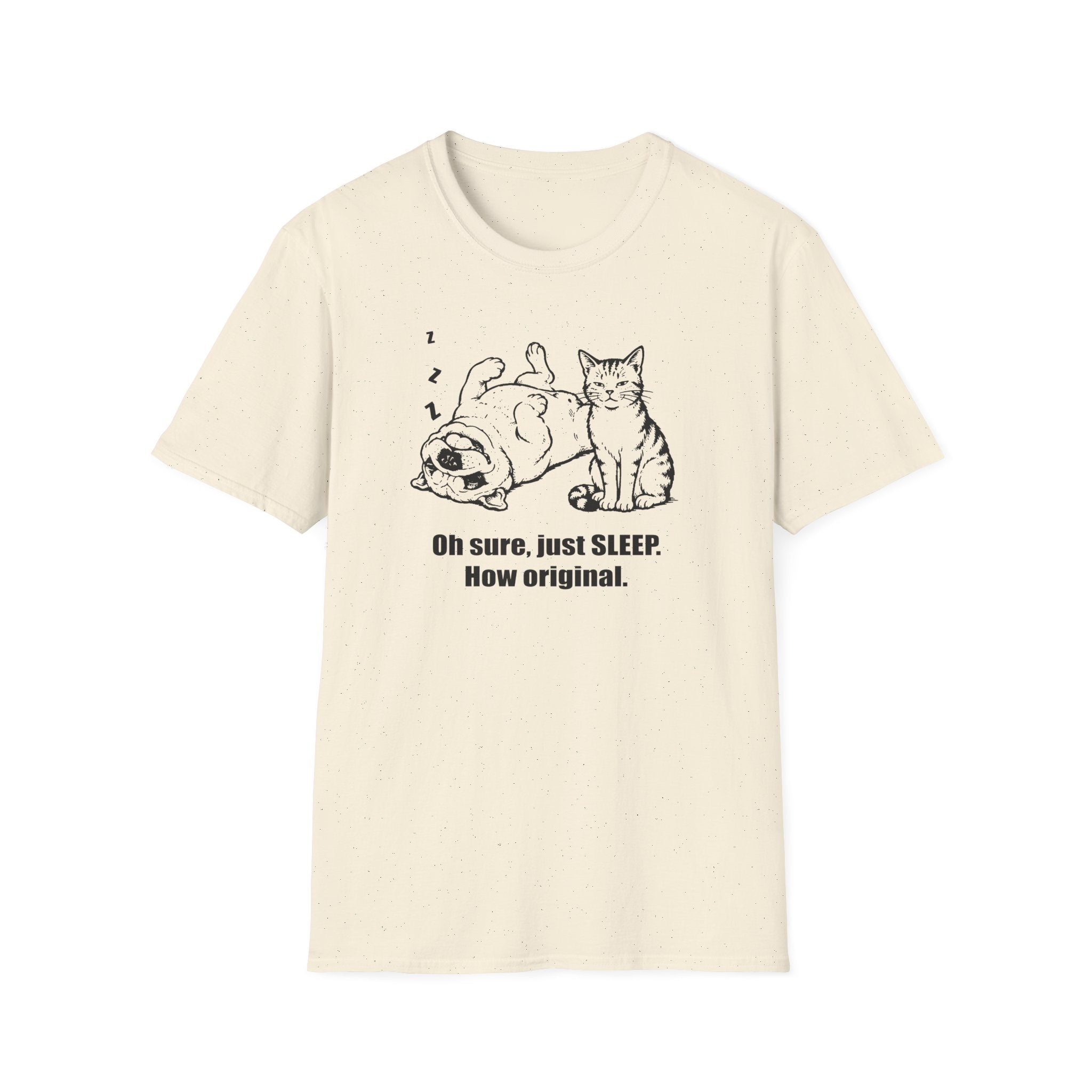 Cat & Sleepy Dog T-Shirt