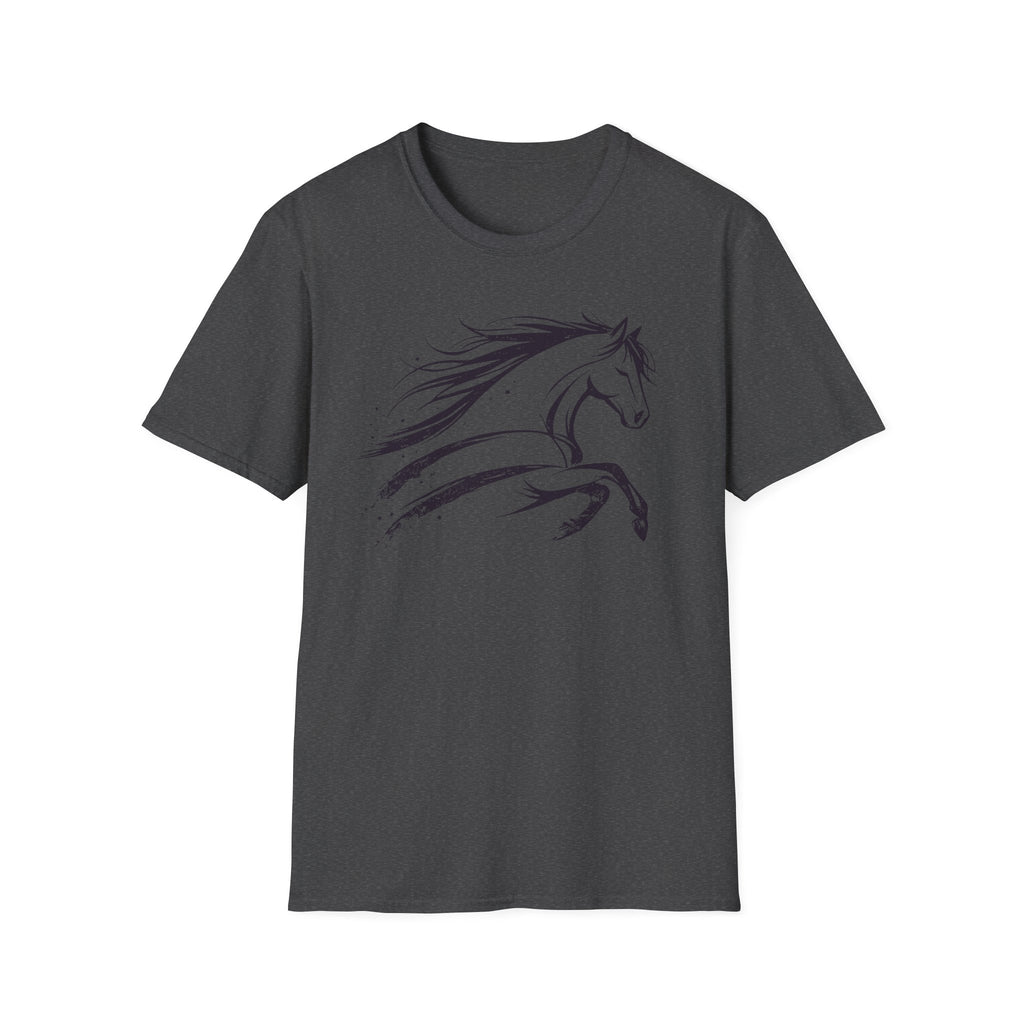 Elegant Ink Brush Horse T-Shirt
