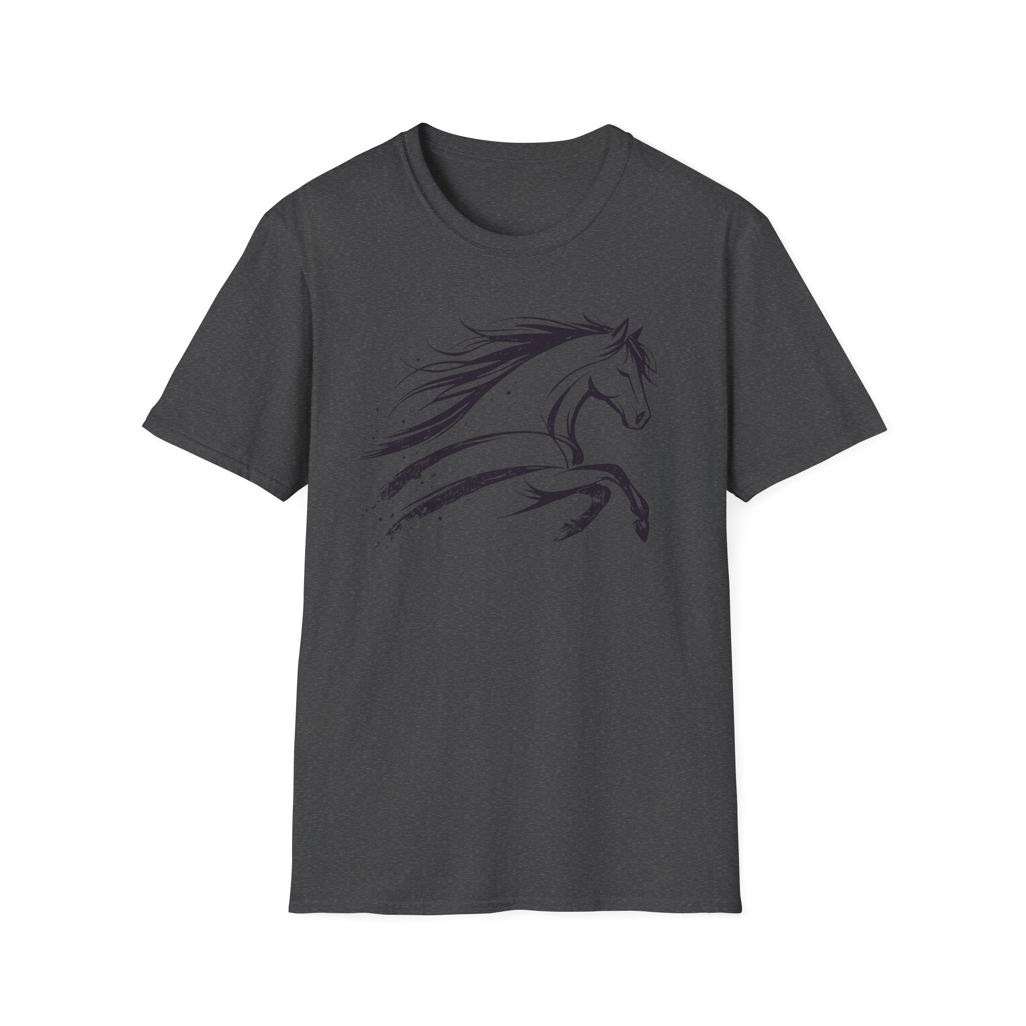 Elegant Ink Brush Horse T-Shirt