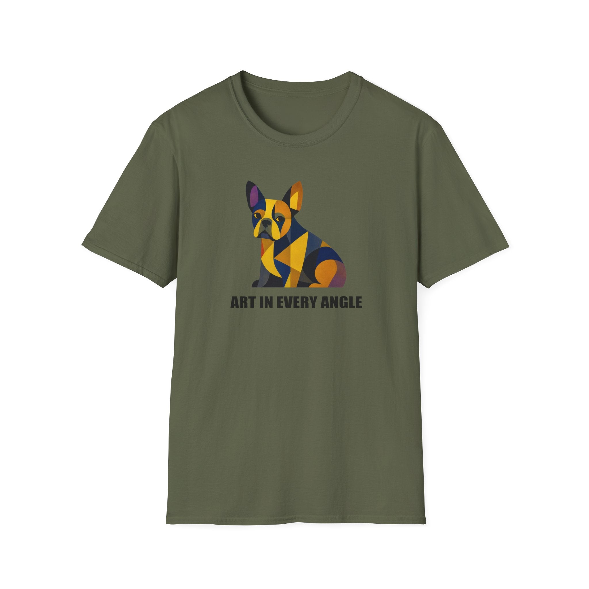Geometric French Bulldog T‑Shirt